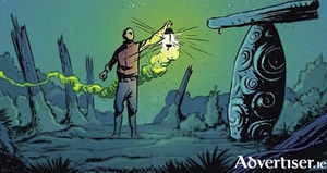 Work by Barry Keegan from the graphic novel, The Bog Road.