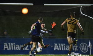 Back of the net: Matthew Ruane slots home his goal against Kerry. Photo: Sportsfile 