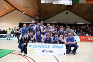 Winning smiles: The St Bredan&#039;s College Belmullet team celebrate winning the u19c National League title in Tallaght on Wednesday. Photo: SportsPress. 