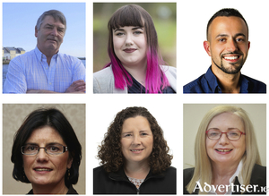 Galway City Central candidates who will benefit from Cllr Billey Cameron&#039;s vote (LtoR): John McDonagh, Sharon Nolan, Joe Loughnane, Cllr Colette Connolly, Martina O\Connor, and Imelda Byrne.