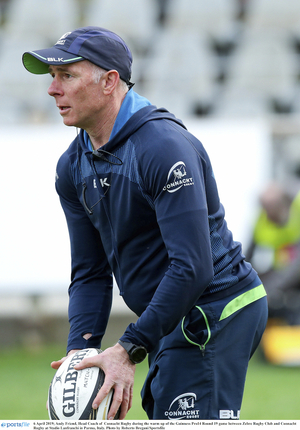 Connacht head coach Andy Friend is relishing his sides game this weekend. Photo: Sportsfile