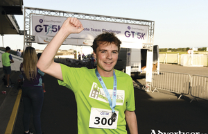 Jamie Fallon of Winters Property Management after winning the Grant Thornton Corporate 5K Team Challenge Galway at Ballybrit Racecourse in Galway. 	Photo: Diarmuid Greene/Sportsfile 