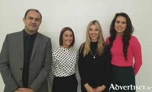 Pictured recently at the annual first year parents&#039; induction at Merlin College are principal John Cleary, deputy principal Sinead Farragher, Kassy Counihan, who also gave a presentation to second and third year parents on Junior Cycle CBAs, and first year head Claire Cunningham.