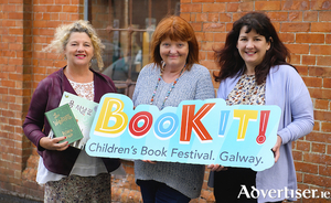 Launching Book it! were (LtoR) Josephine Vahey (Galway Public Libraries), author Patricia Forde, and Sharon O&rsquo;Grady (Galway County Arts Officer). Photo:- Aoife Herriott