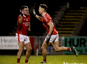 Key moment: Ballintubber&#039;s Michael Plunkett celebrates his sides goal at the end of the first half against Ballaghaderreen. Photo: Sportsfile 