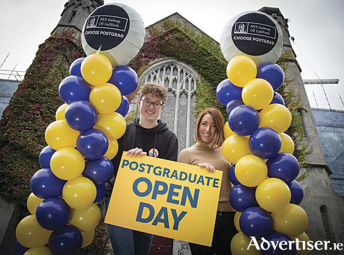 Prospective postgraduate students Clyde Dockery and Katie Flannery. Photo: Aengus McMahon.