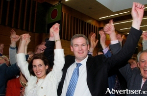 TDs Hildegarde Naughton and Sean Kyne celebrating their election victory in 2016. Will they be returned in 2020? Photo:-Mike Shaughnessy