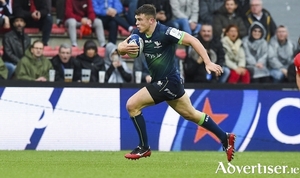 Try scorer: Tom Farrell of Connacht during the Heineken Champions Cup match against Toulouse at Stade Ernest Wallon in Toulouse. Photo by Alexandre Dimou/Sportsfile