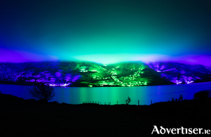 Photo of Kari Kola&#039;s Savage Beauty light installation in Connemara. Photo:- Cormac MacMahon. Other photos in this article are by Christopher Lund.