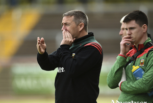 Making the calls: Derek Walsh will be hoping his Mayo side can get off to a winning start tomorrow in the Nicky Rackard Cup. Photo: Sportsfile 