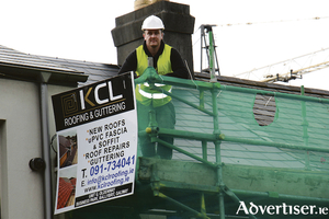 Seamus Casey of KCL Roofing. Photo: Mike Shaughnessy.