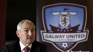 Galway United manager John Caulfield.
