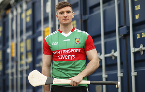 Ready to roll: Mayo hurler Cathal Freeman is looking forward to this coming season, Cathal was pictured at the launch of the new Mayo GAA jersey which was unveiled this week. Photo: Inpho. 