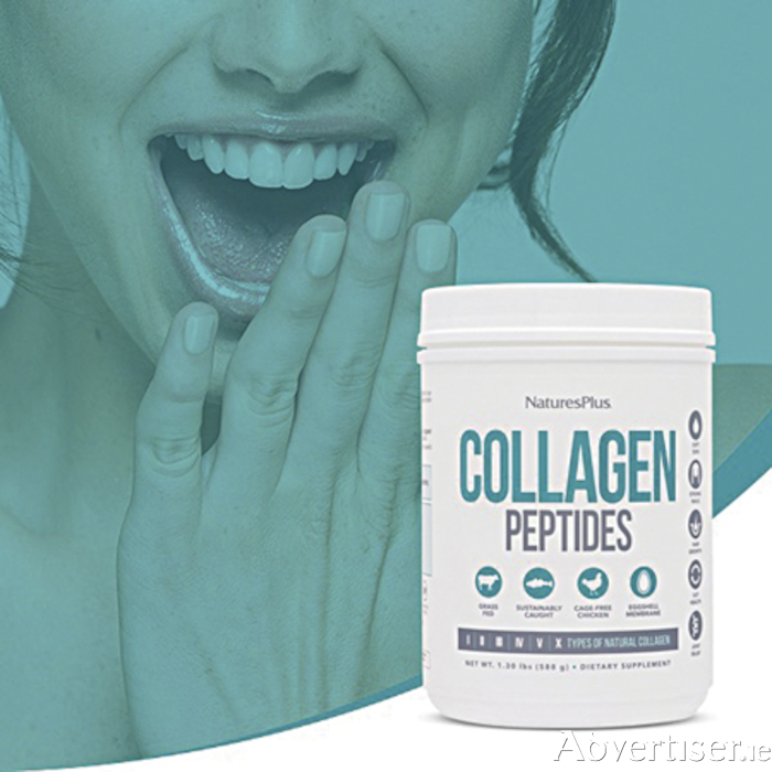 Nature’s Plus Collagen Peptides is now available from Au Naturel, Irishtown, Athlone