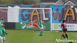Rachel Kearns scored a hat-trick for Galway WFC against Cork City. Photo: Ann Moran.