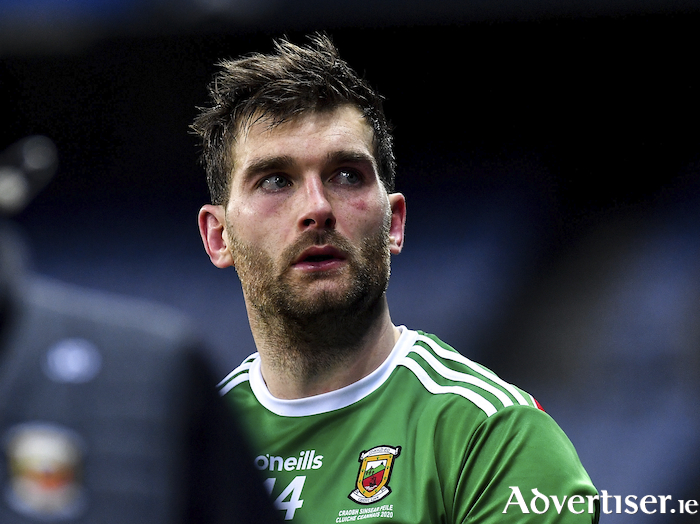 Injury doubt: Reports emerged this week that Aidan O'Shea picked up an injury on Mayo's first night back training. Photo: Sportsfile. 