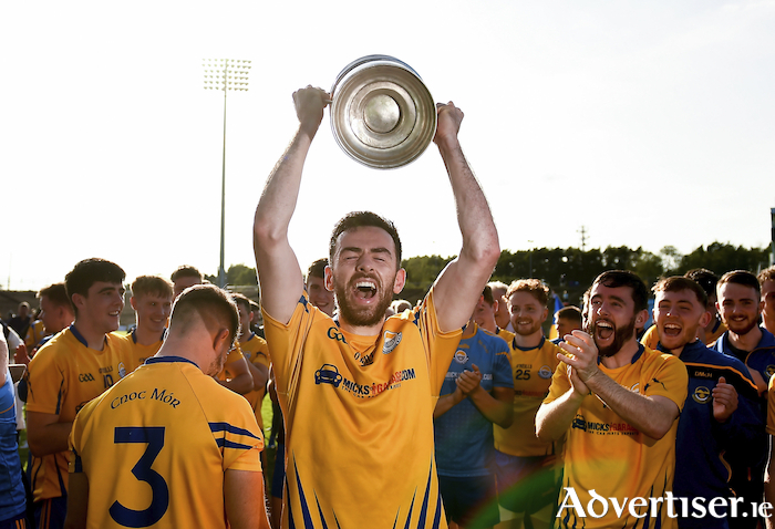 Chasing the champions: The draws were made for the Mayo GAA senior, intermediate and junior championships this week. Can Kevin McLoughlin and Knockmore defend the title they won last year? Photo: Sportsfile. 