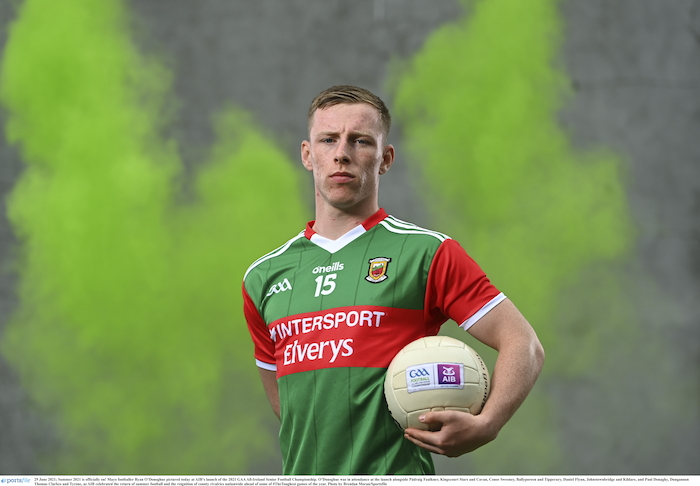 Ready to roll: Ryan O'Donoghue is ready to go again for Mayo this summer. Photo: Brendan Moran/Sportsfile. 
