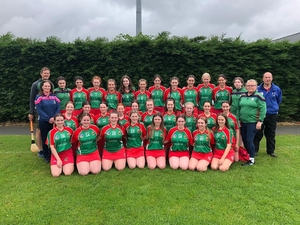The Mayo u16 Camogie squad who will be contesting the All Ireland u16D final this weekend. 
