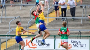 Up in the air: Mayo lost out to Roscommon on Friday night in the Connacht Minor Football Championship final. Photo: Mayo GAA 