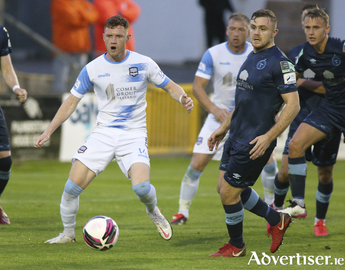 Mikie Rowe impressed for Galway United against Shelbourne at Eamonn Deacy Park.