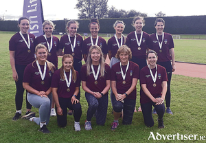 Galway County women&#039;s team -  bronze medallists at the National League final. 