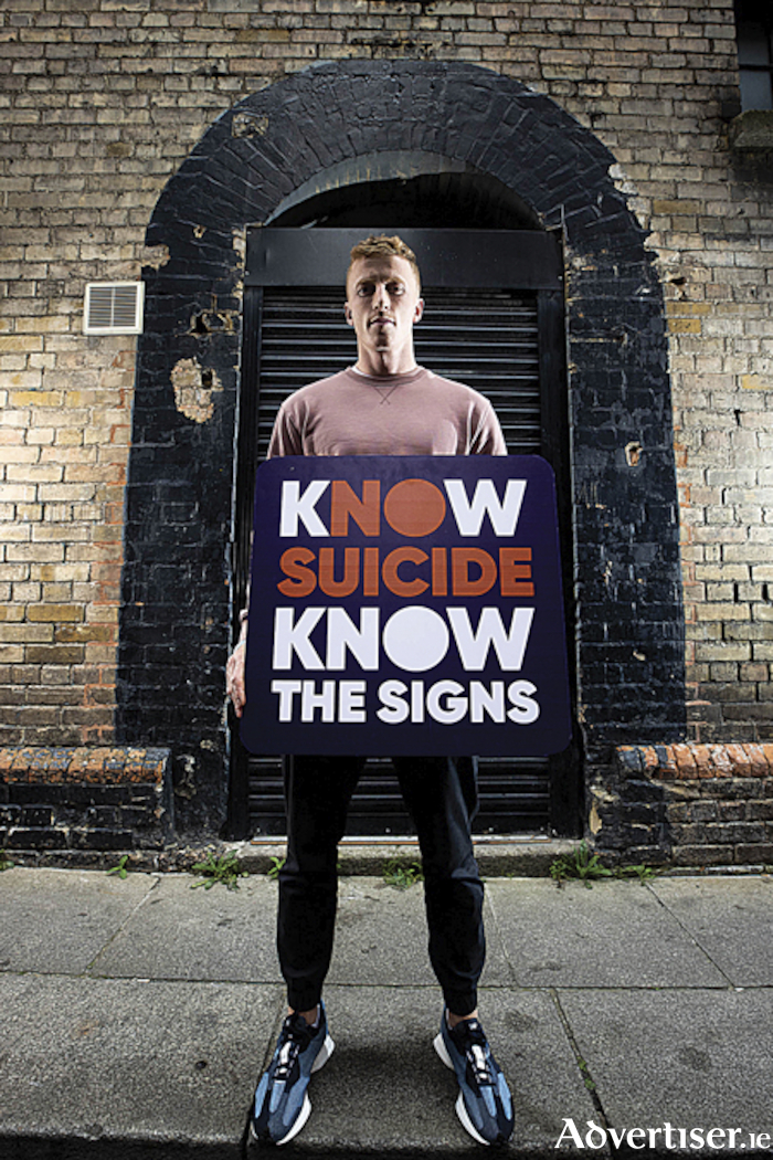 Athlone and Westmeath footballer, Ray Connellan, is pictured at the launch of Pieta’s ‘Know The Signs of Suicide’ campaign which takes place through the month of September. Picture Andres Poveda.

