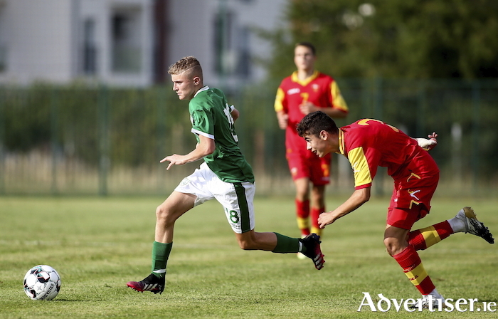 Kyle Fitzgerald played two friendlies for the Republic of Ireland U15s against Montenegro last week.