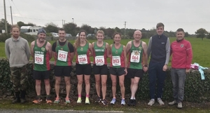 Mayo AC competitors and supporters at Clogher half-marathon. 