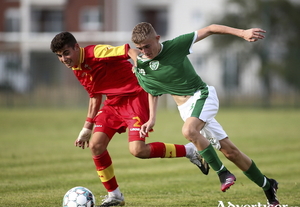 Kyle Fitzgerald is a key performer for Galway United U14s.