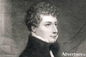Theobold Wolfe Tone as a young man employed as a tutor at Dangan House.
