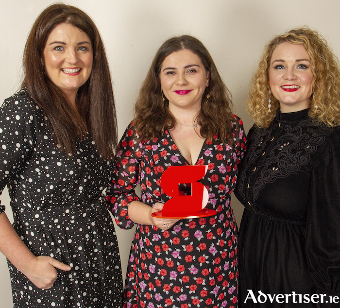 Pictured toasting their success are L-R Loretta Ní Ghabháin, Ali Spillane, and Mairéad Ní Dhubhthaigh of Lorg Media