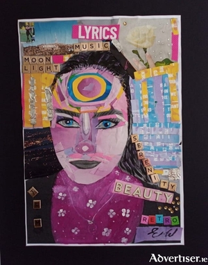 A work from the exhibition at the Galway City Library.