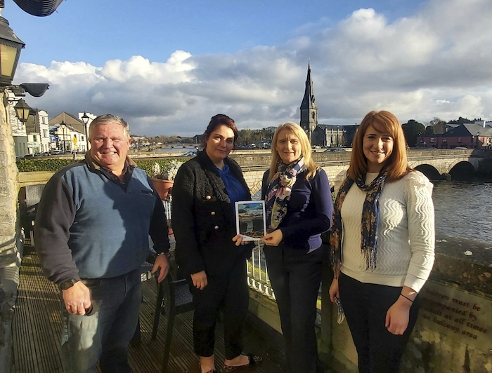 Cllr Michael Loftus, (Mayo North Destination Steering Group), Edel Doherty, (Manager Ballina Manor Hotel and member), Annette Maughan (CEO Moy Valley Resources IRD) and Anne-Marie Flynn (Manager, Mayo North Tourism) at the launch of the Mayo North Tourism membership scheme. 