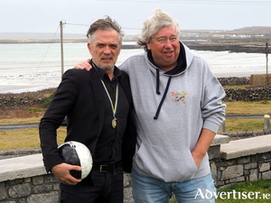 Joe Rooney who played Father Damo in Father Ted, with Peter Philips, Founder of Tedfest. Photos by Adam Patterson