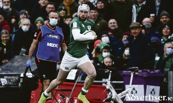 Mack Hansen - Ireland is now seeing what Connacht fans have been enjoying all season - the electric pace and ability of the Australian who Andy Friend recruited to the Sportsground this season. Photo: David Fitzgerald/Sportsfile