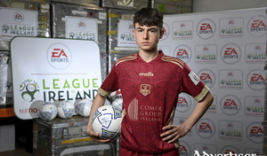 Galway United U15 player Jacob Carroll.