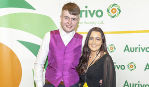 Pictured is Jack Fleming and Hannah Scahill from Claremorris Macra who represented Mayo Macra at the Aurivo Northwest Macra Kings and Queens event in the Sligo Park Hotel on Saturday, March 5.