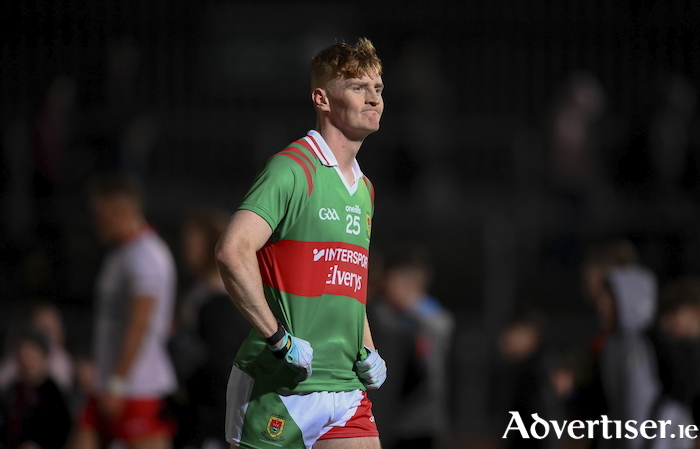Jumping Jack Back: Mayo's Jack Carney looks on after the full time whistle in Mayo's clash with Tyrone last weekend. Photo: Sportsfile 