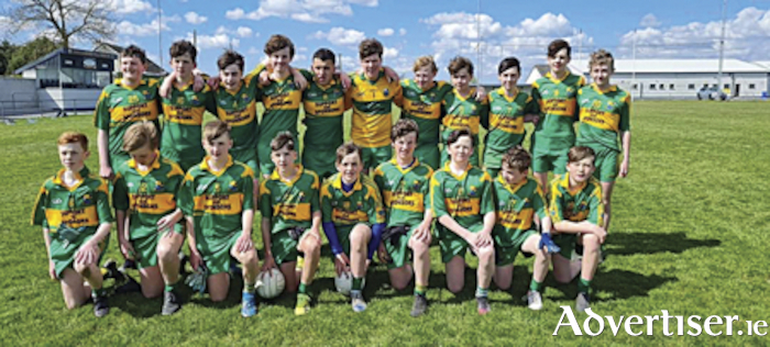 The Tubberclair U15 football panel which will represent Westmeath at the national Feile finals in June