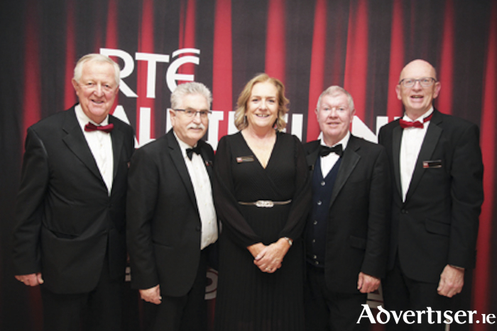 Commitee members are pictured at the gala awards ceremony in the Radisson Blu Hotel Athlone to mark the conclusion of the nine day All-Ireland Drama Festival.  From l-r, Billy Knot, Ronan Bushell, Doreen Holloway, Ray Collins and Joe MacCarrick 
