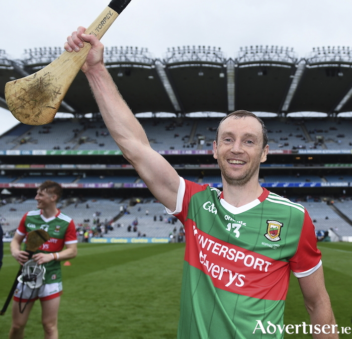 Hurling on: Keith Higgins continues to be a key man for the Mayo senior hurlers and will be hoping to add a Christy Ring Cup title to his list of honours. Photo: Sportsfile. 