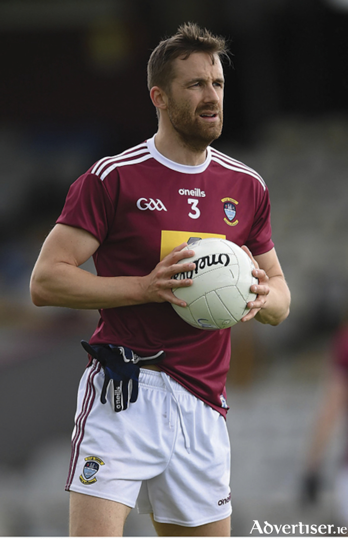 Caulry club player and Westmeath senior football captain, Kevin Maguire, will be hoping to make progression in the Tailteann Cup which starts with an away fixture for the Lake County against Laois on Sunday afternoon.  Photo by Stephen McCarthy/Sportsfile