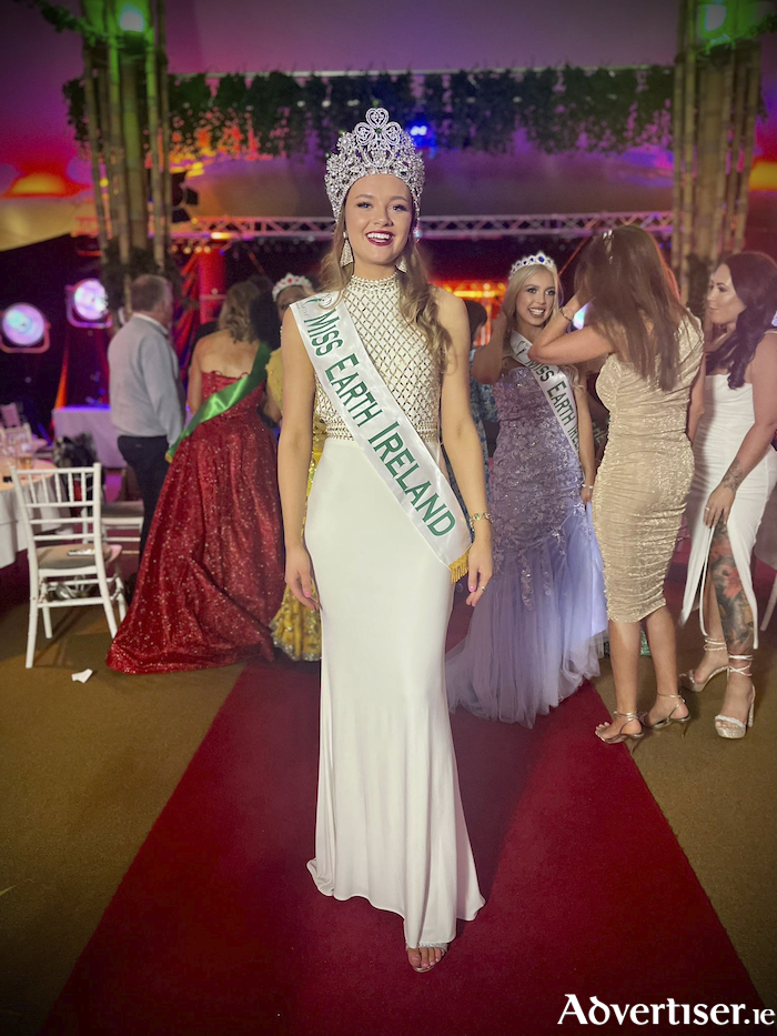 Miss Earth Ireland winner, Alannah Larkin from Eyrecourt.