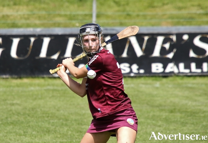 Alannah Kelly in action for Galway in their intermediate championship win over Westmeath.