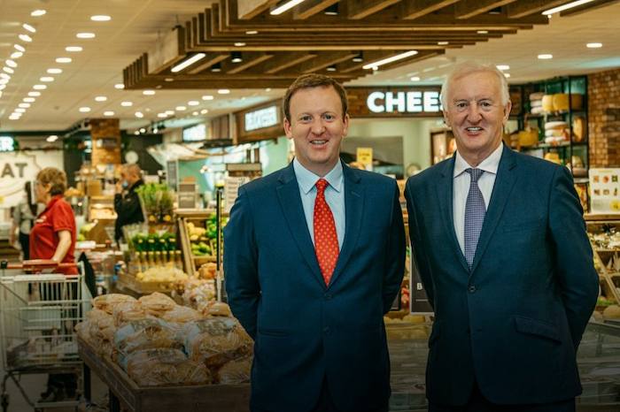 Bright new future: Noel Kavanagh Jr and Noel Kavanagh Sr who have launched their revamped SuperValu store in Claremorris. 