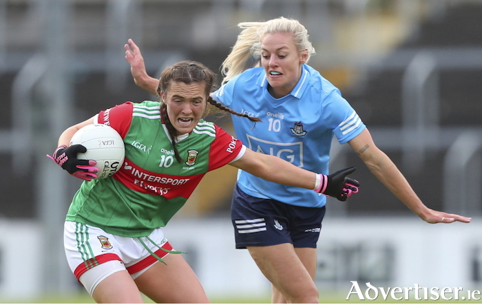 Holding her own: Tamara O'Connor holds on to possession against Dublin. Photo: Sportsfile 