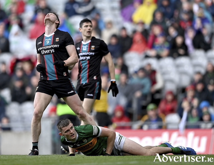 The face says it all: Matthew Ruane reacts after an effort misses the target against Kerry. Photo: Sportsfile 