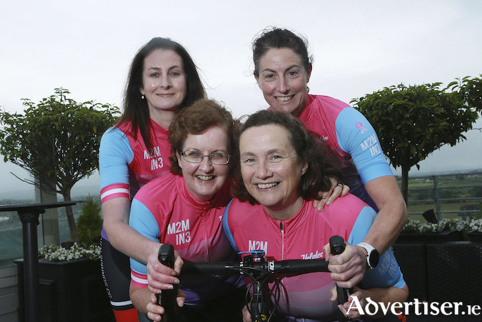 Taking on the ‘Mizen 2 Malin in 3’ 600km cycle on July 8th in aid of the  National Breast Cancer Research Institute are; Anne Burke, Aine McGuinness, Niamh Lawless and Sarah Smith Killeen. To learn more about the girls challenge and help support breast cancer research go to: www.idonate.ie/niamhlawless     Photo: Dave Ruffles  Taking on the ‘Mizen 2 Malin in 3’ 600km cycle on July 8th in aid of the  National Breast Cancer Research Institute are Aine McGuinness, Anne Burke, Niamh Lawless and Sarah Smith Killeen. To learn more about the girls challenge and help support breast cancer research go to: www.idonate.ie/niamhlawless     Photo: Dave Ruffles  