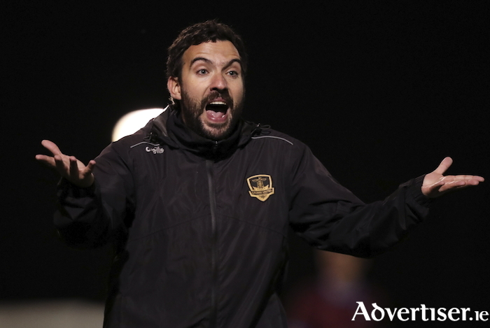 Galway United U14 manager Xavi Vazquez.